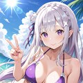 エミリアの水着 4枚目