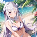 エミリアの水着 5枚目