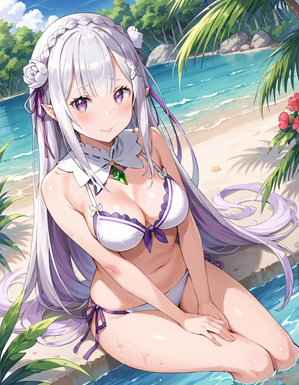 エミリアの水着