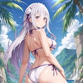 エミリアの水着 9枚目