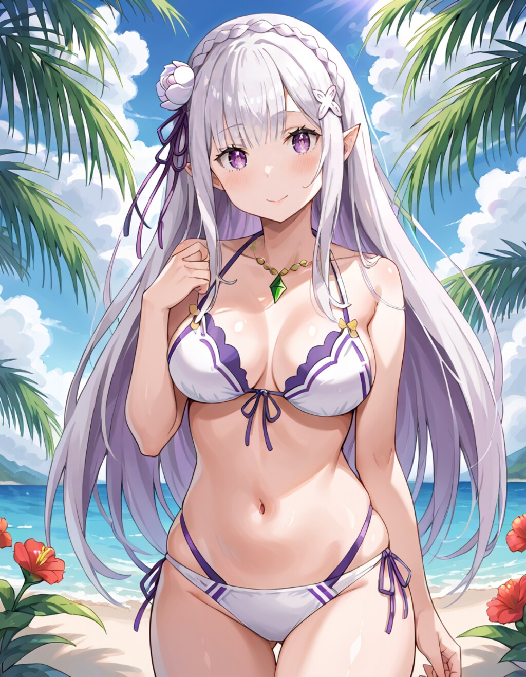 エミリアの水着
