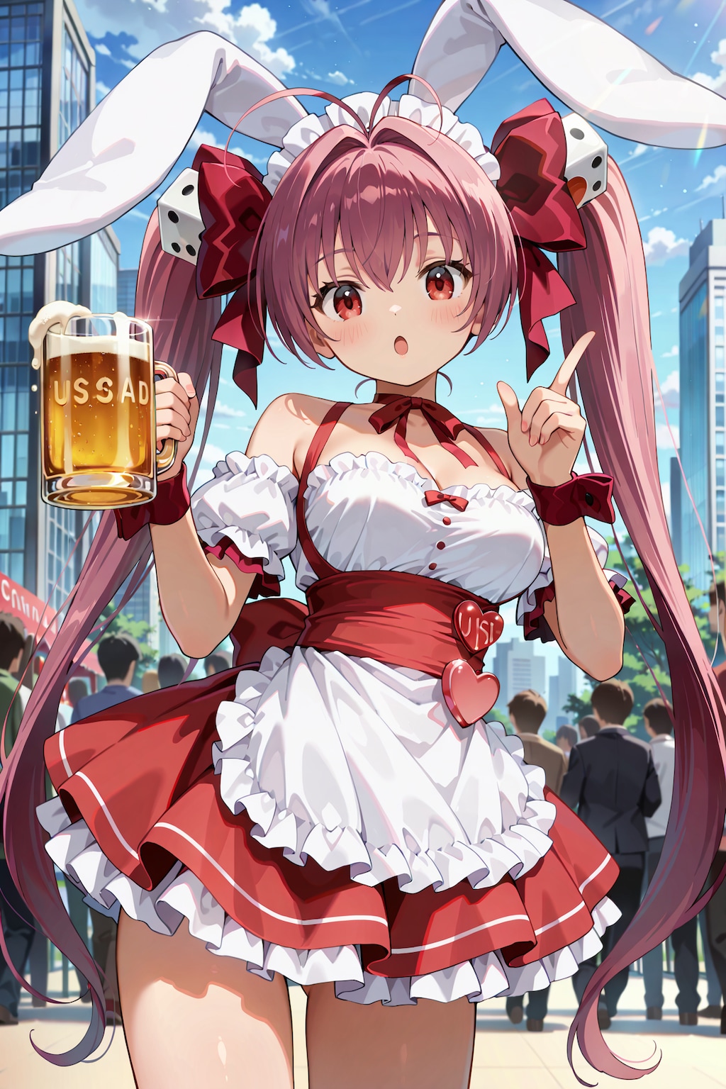 谷間とジョッキ、どっち見てんのよっ！ Y715