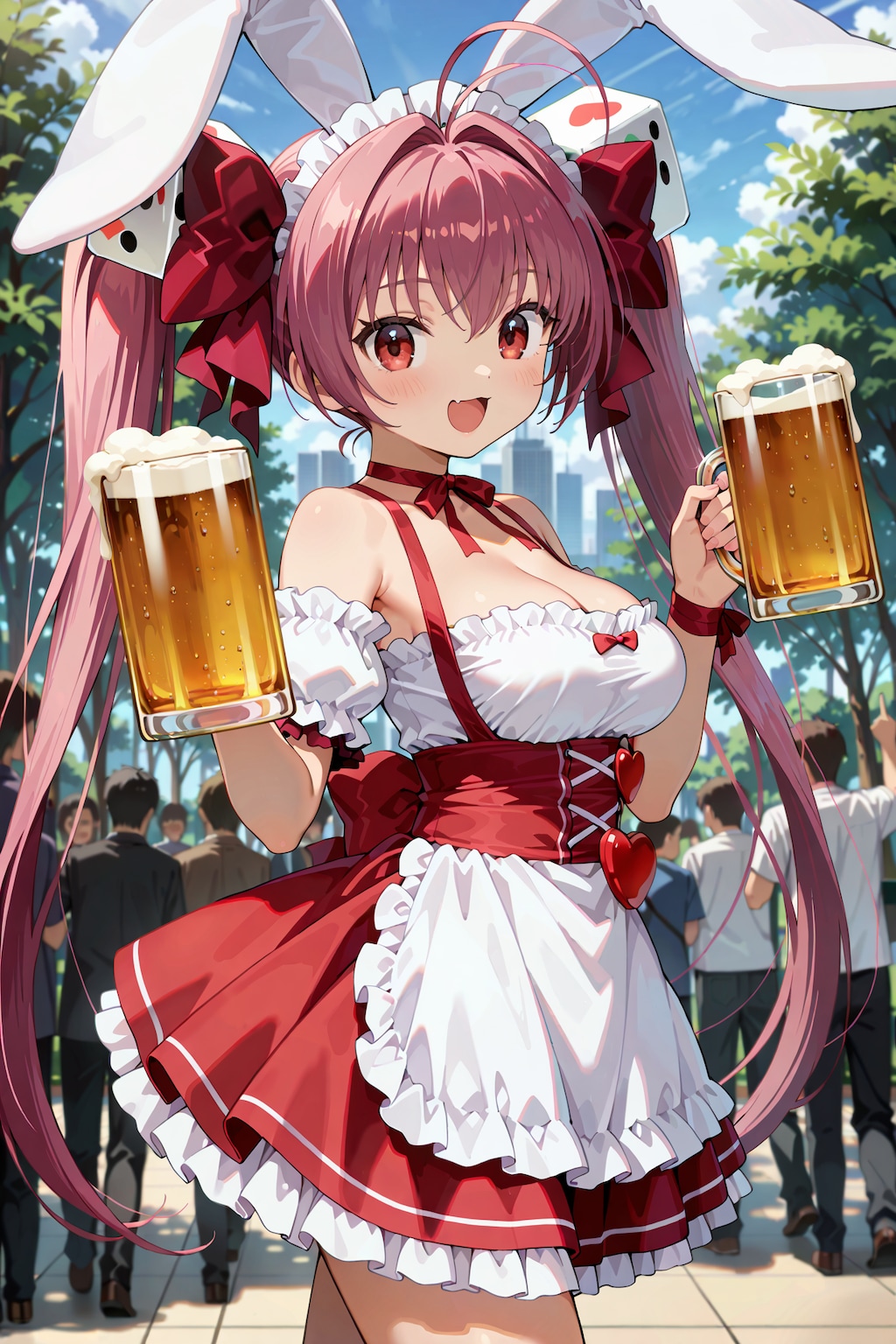 谷間とジョッキ、どっち見てんのよっ！ Y715