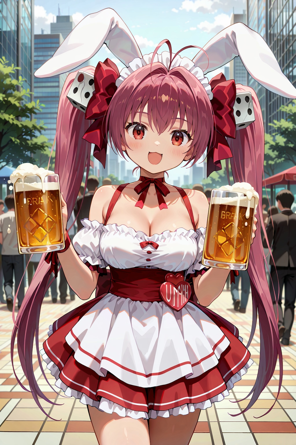 谷間とジョッキ、どっち見てんのよっ！ Y715