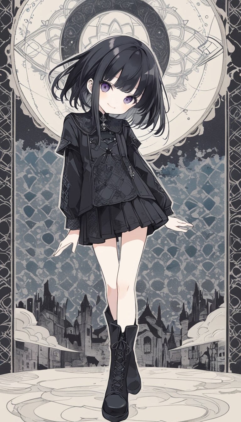 GOTHガール | の人気AIイラスト・グラビア