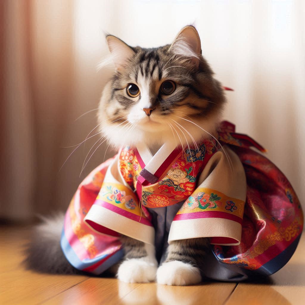 韓服を着た猫 | の人気AIイラスト・グラビア