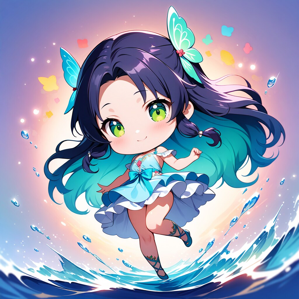 【妖精】ナイアド（ちびVer） | の人気AIイラスト・グラビア