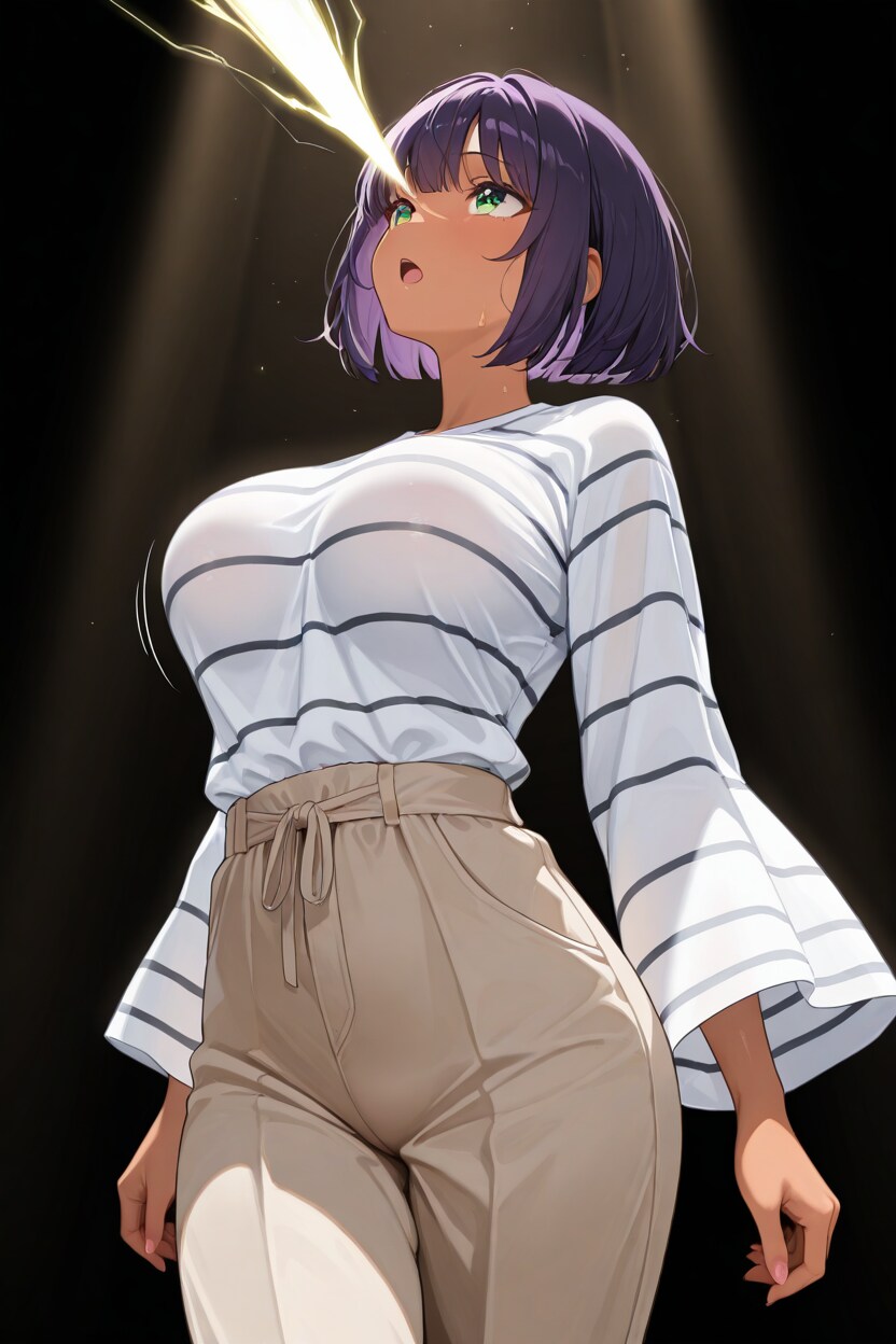 55 何かに勘付いた日焼けっ子のNG