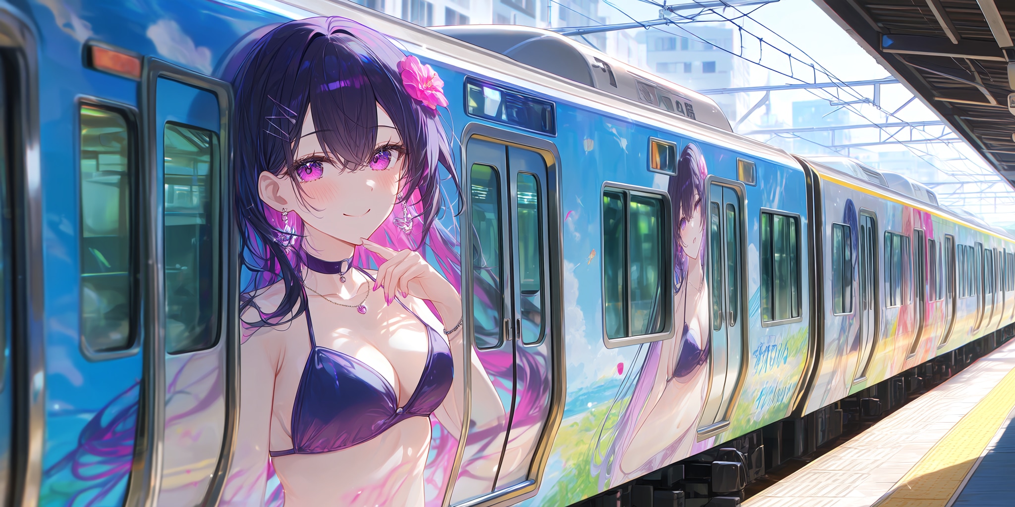 お色気電車広告