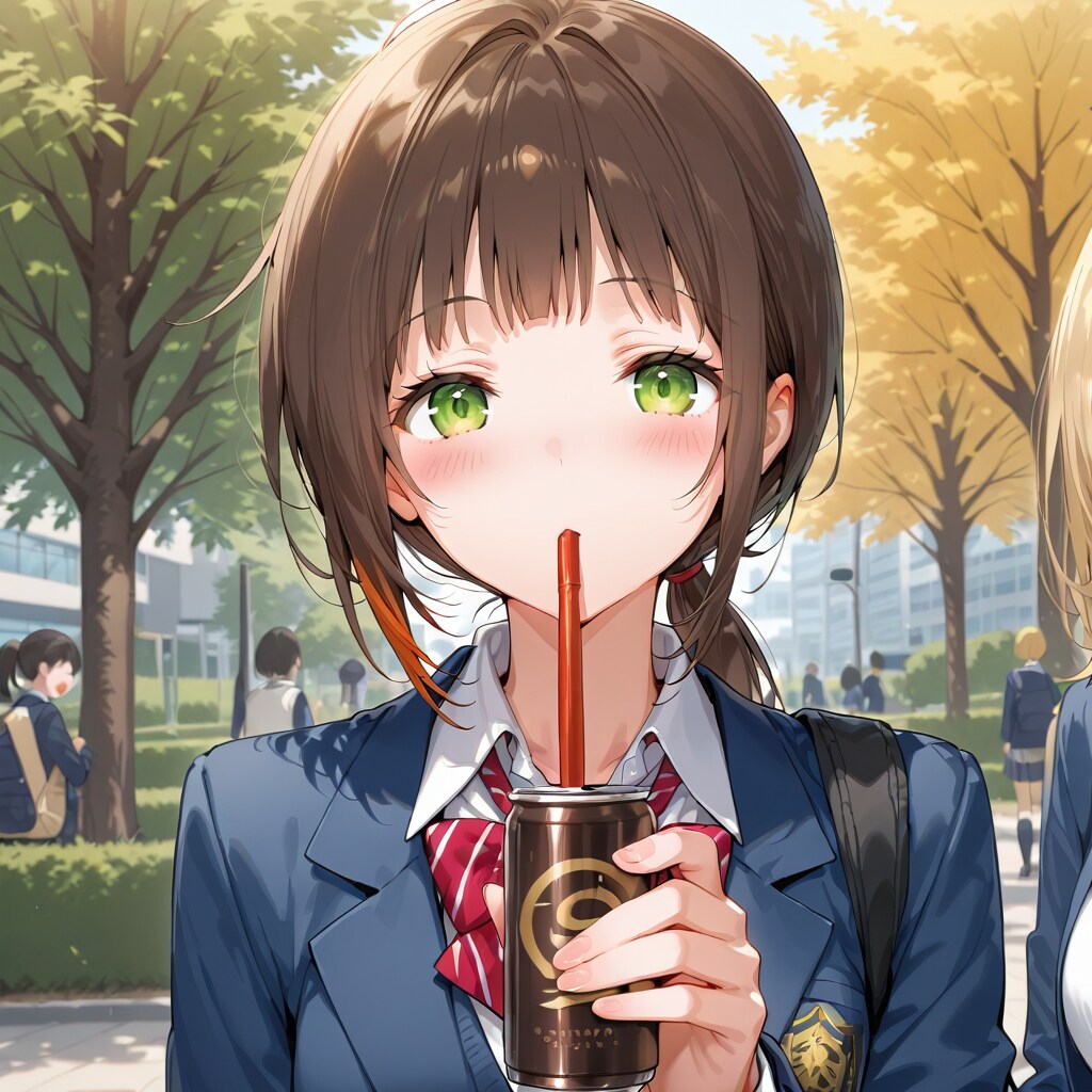 缶コーヒーをストローで飲むか？ | の人気AIイラスト・グラビア