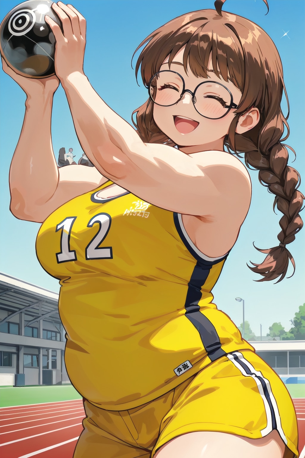 パワー！！！　砲丸投げとすみかちゃん