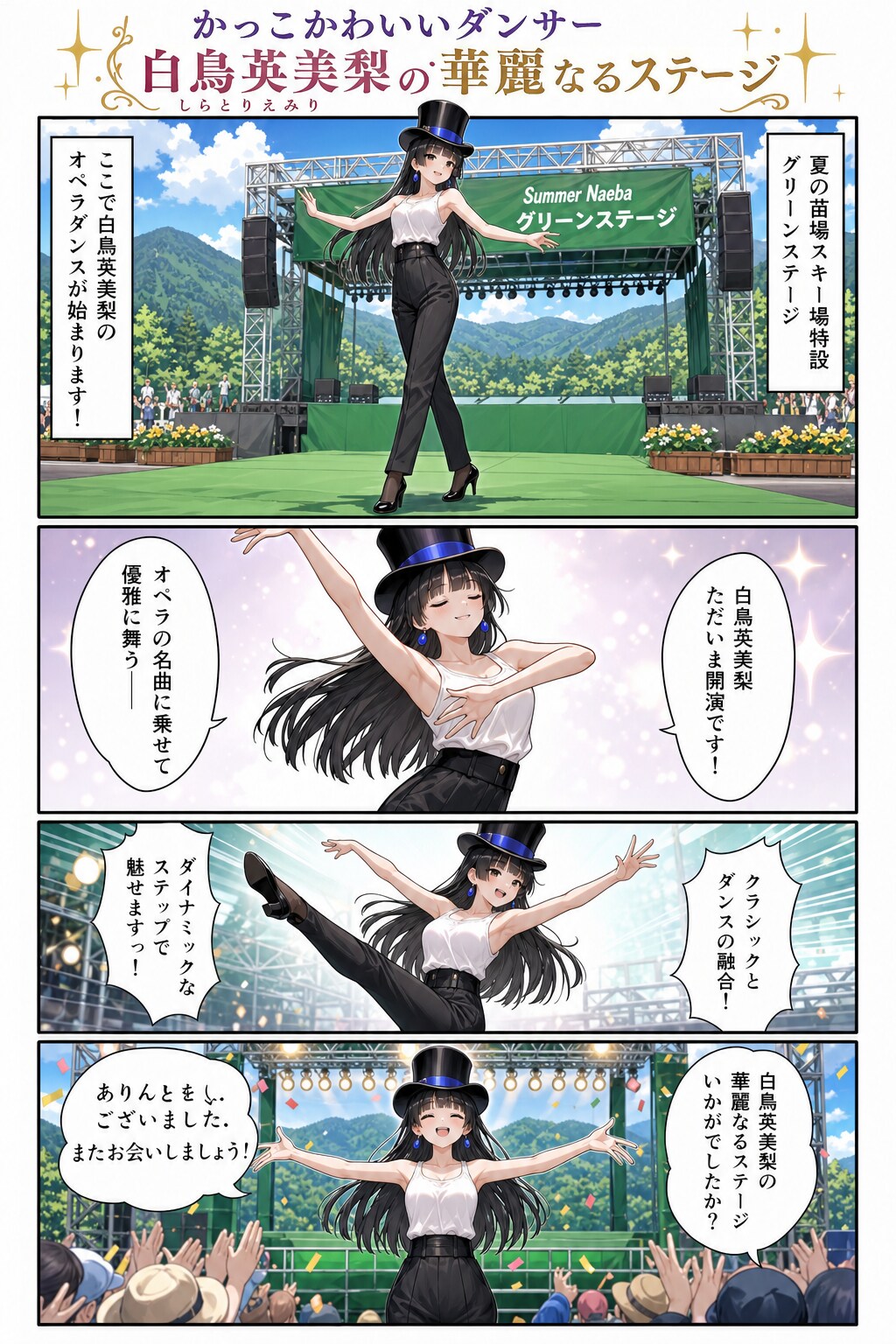 かっこかわいいダンサー白鳥英美梨の華麗なるステージ・フジロック編