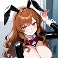うちの子　茶髪のお姉さん　逆バニー 5枚目