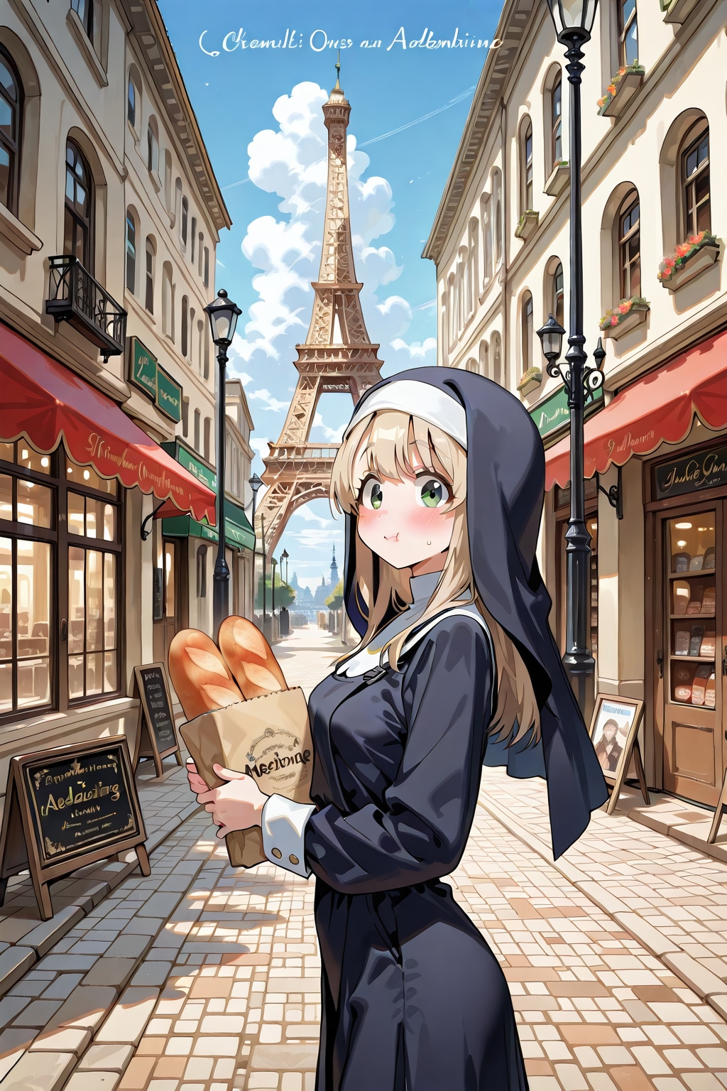 お使い🥖⛪️🔔Miss Clavel in Paris２ | の人気AIイラスト・グラビア
