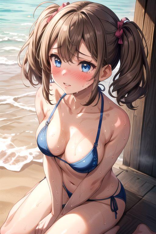 ビーチびしょびしょ
