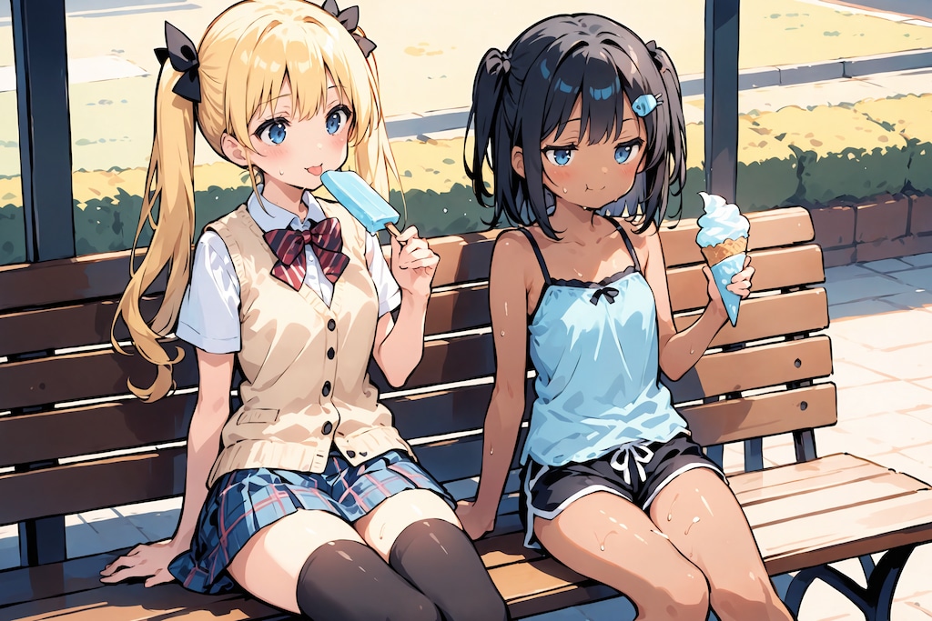 こなつちゃんと美桜ちゃん