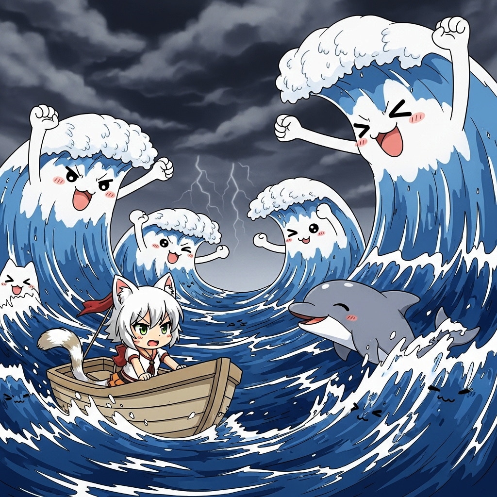 大波小波せいくらべ | の人気AIイラスト・グラビア