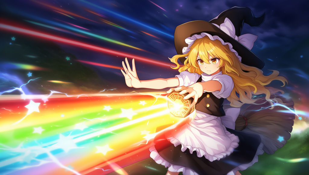 Ｖ4,5フル　東方　魔理沙　恋符「マスタースパーク」