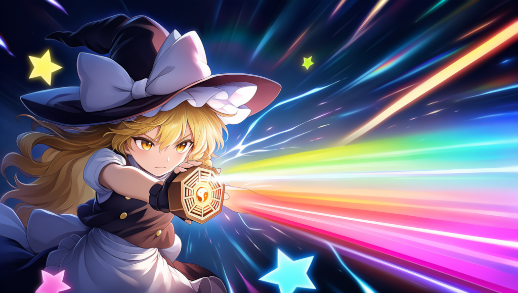 Ｖ4,5フル　東方　魔理沙　恋符「マスタースパーク」