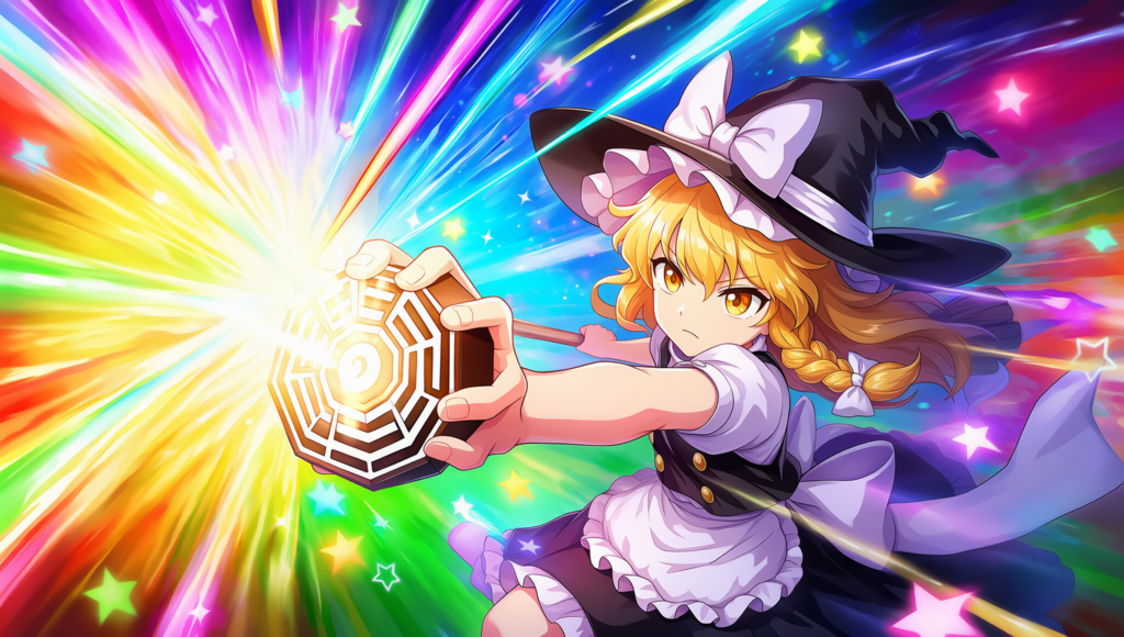 Ｖ4,5フル　東方　魔理沙　恋符「マスタースパーク」