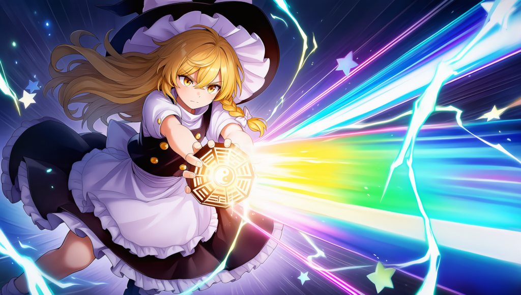 Ｖ4,5フル　東方　魔理沙　恋符「マスタースパーク」