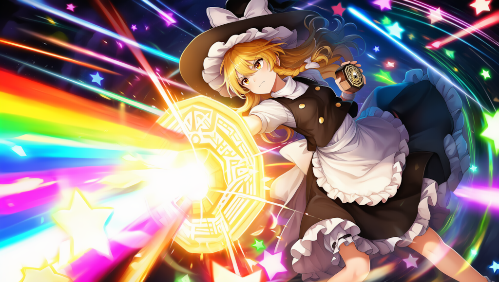 Ｖ4,5フル　東方　魔理沙　恋符「マスタースパーク」