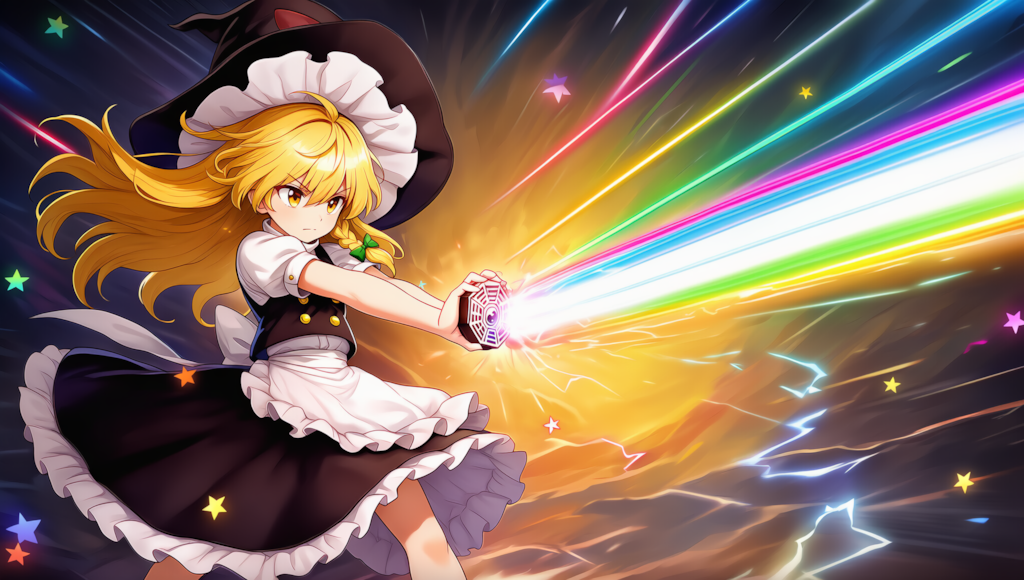 Ｖ4,5フル　東方　魔理沙　恋符「マスタースパーク」