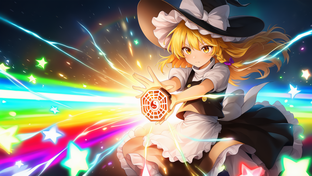 Ｖ4,5フル　東方　魔理沙　恋符「マスタースパーク」