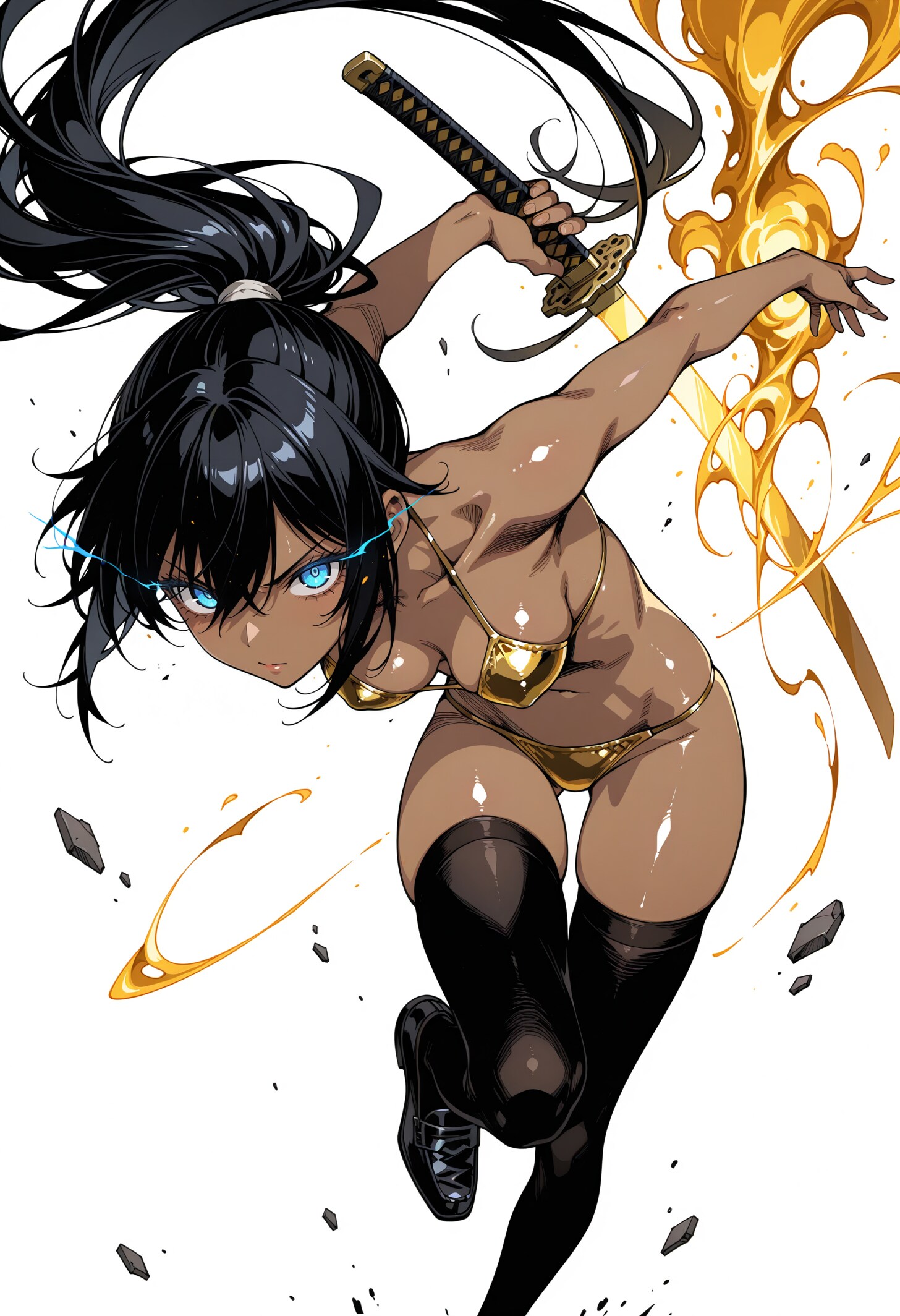 金ビキニ剣士