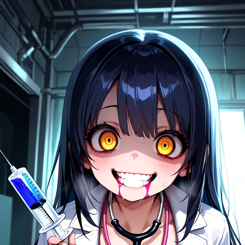 さぁ、お注射しましょうかぁ～。