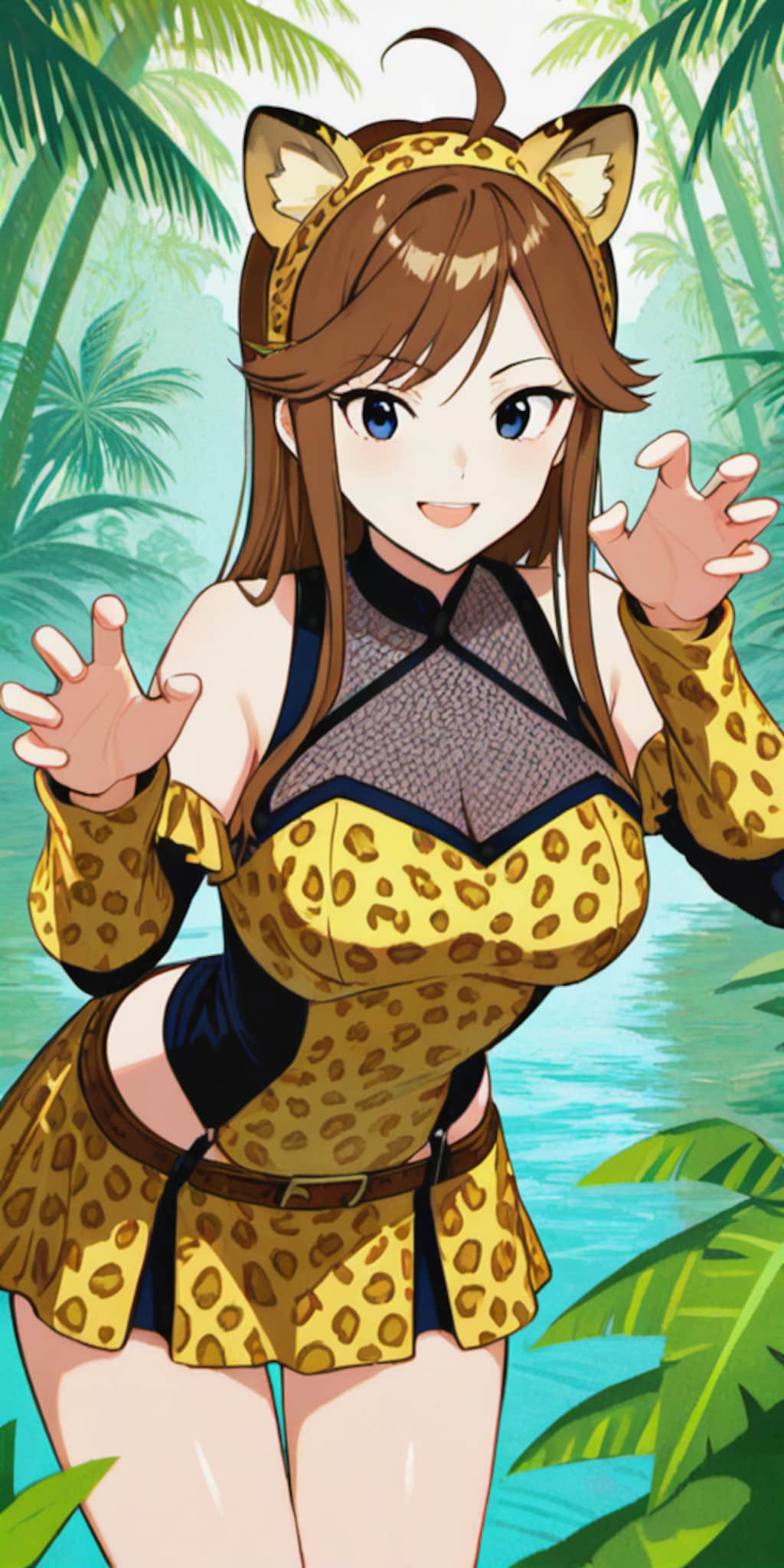 【所恵美】がおがお・レオパード風