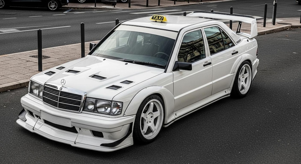 メルセデスベンツE190エボリューションタクシーのドリ車