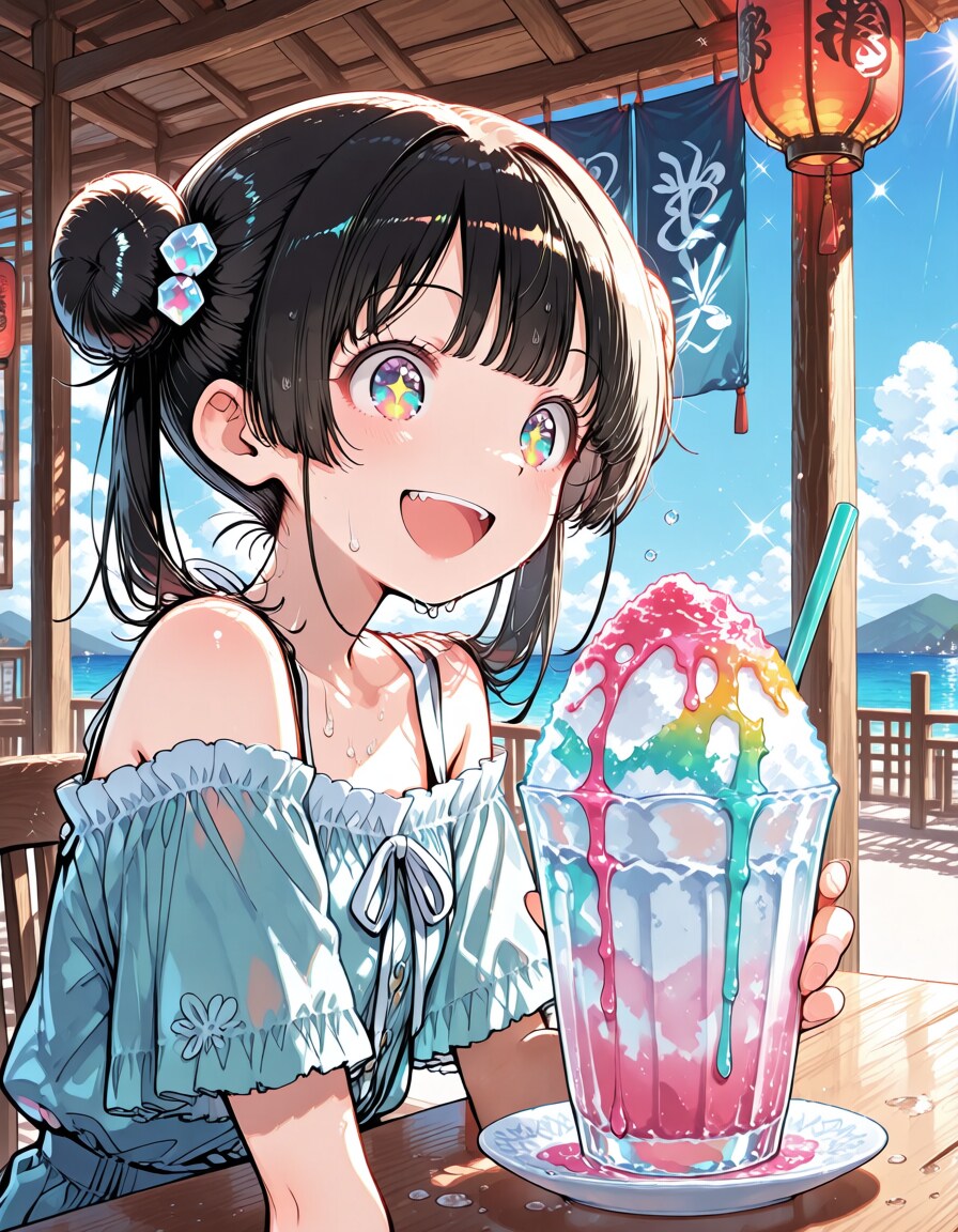 虹をひとさじ、夏をひとやすみ。
