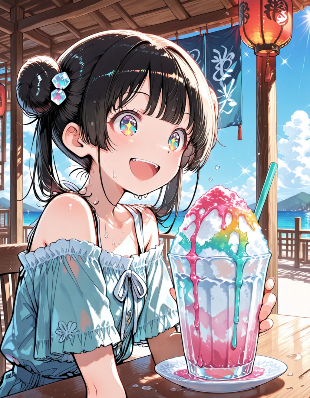虹をひとさじ、夏をひとやすみ。