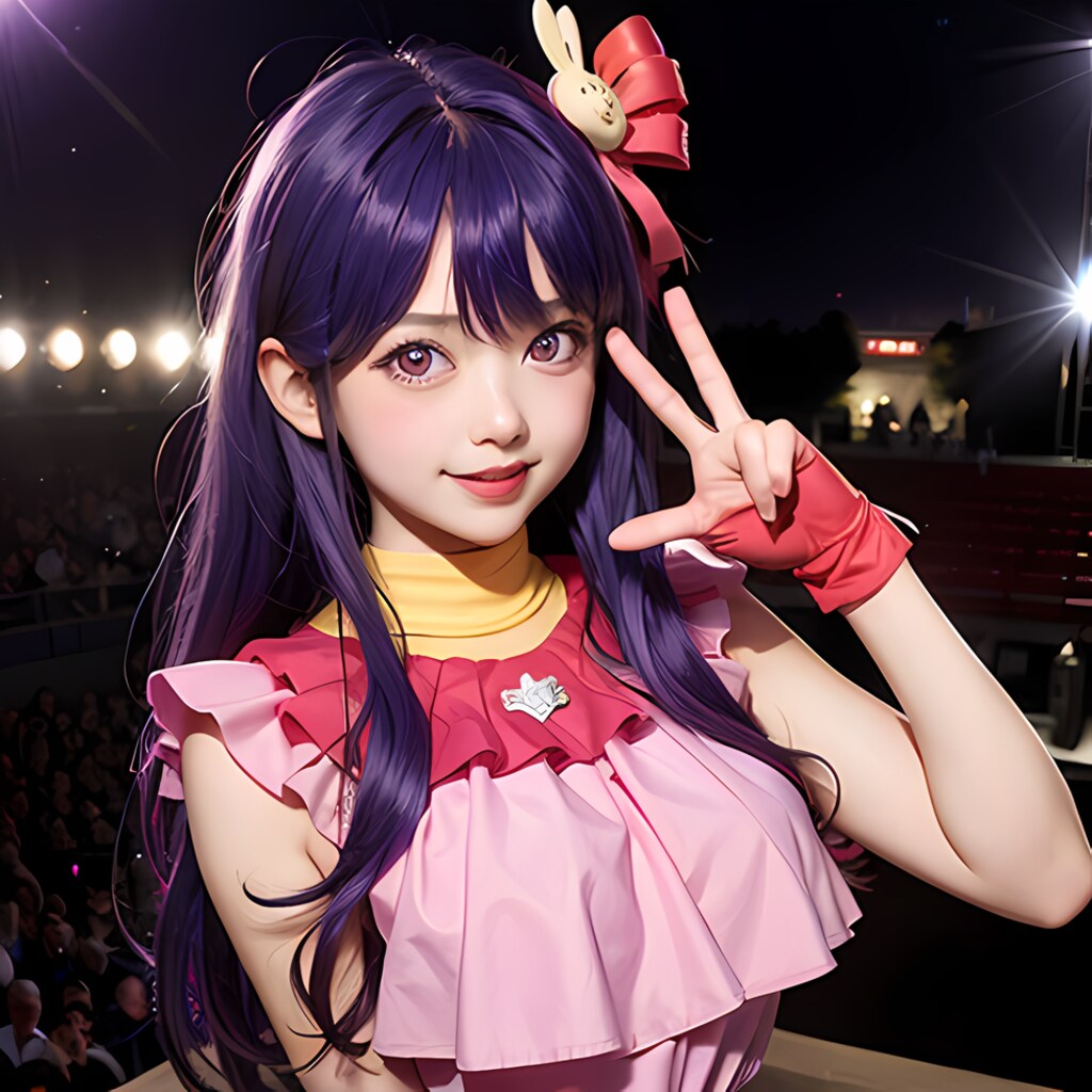 推しの子　美少女による星野アイ コスプレ