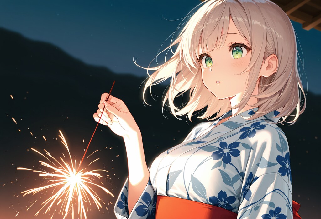 夏の終わりに線香花火