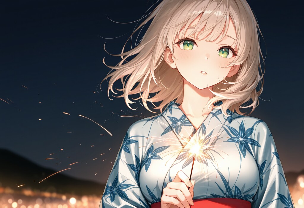 夏の終わりに線香花火