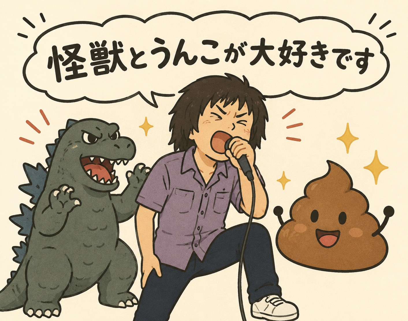怪獣とう◎こが大好きです。