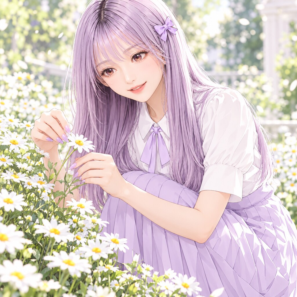 9/3 誕生花 マーガレット（ラベンダーちゃん）