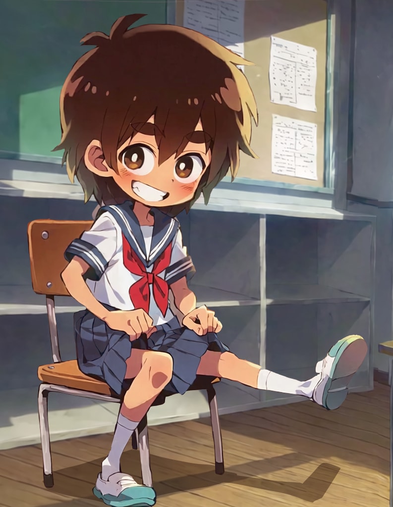ショタ君にセーラー服を着せてみよう尊いなぁ
