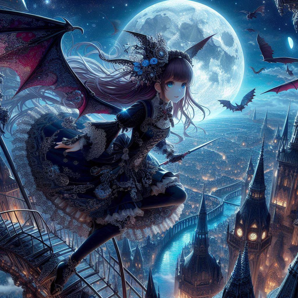 夜に飛ぶ | の人気AIイラスト・グラビア