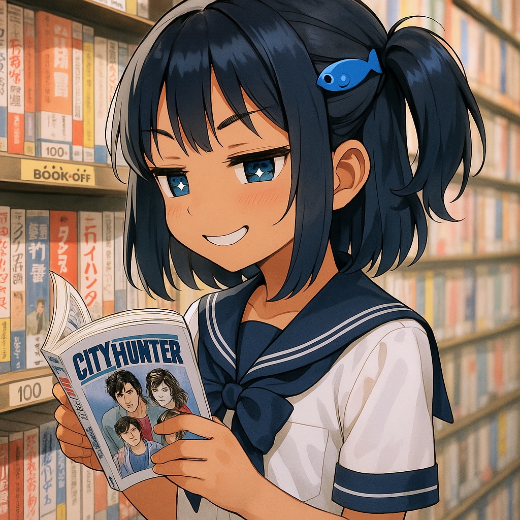 BOOK・OFFで立ち読みするこなつちゃん