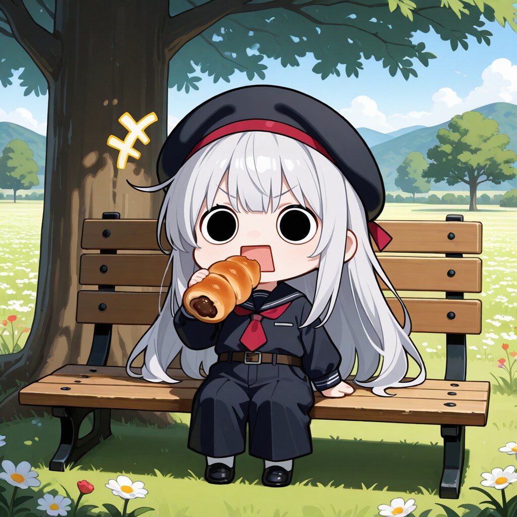 チョココロネを頂くえらいこっちゃ嬢