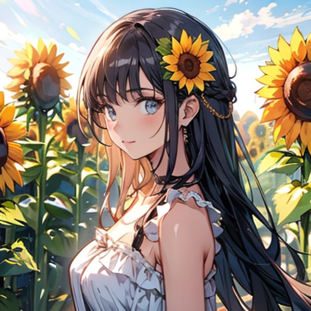 ひまわり畑の妖精−TOPAZ