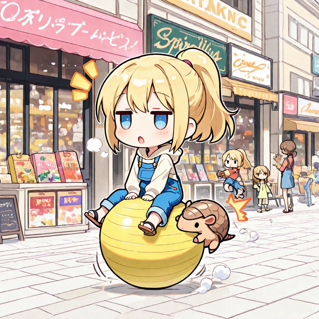 アルマジロと金髪ちゃん