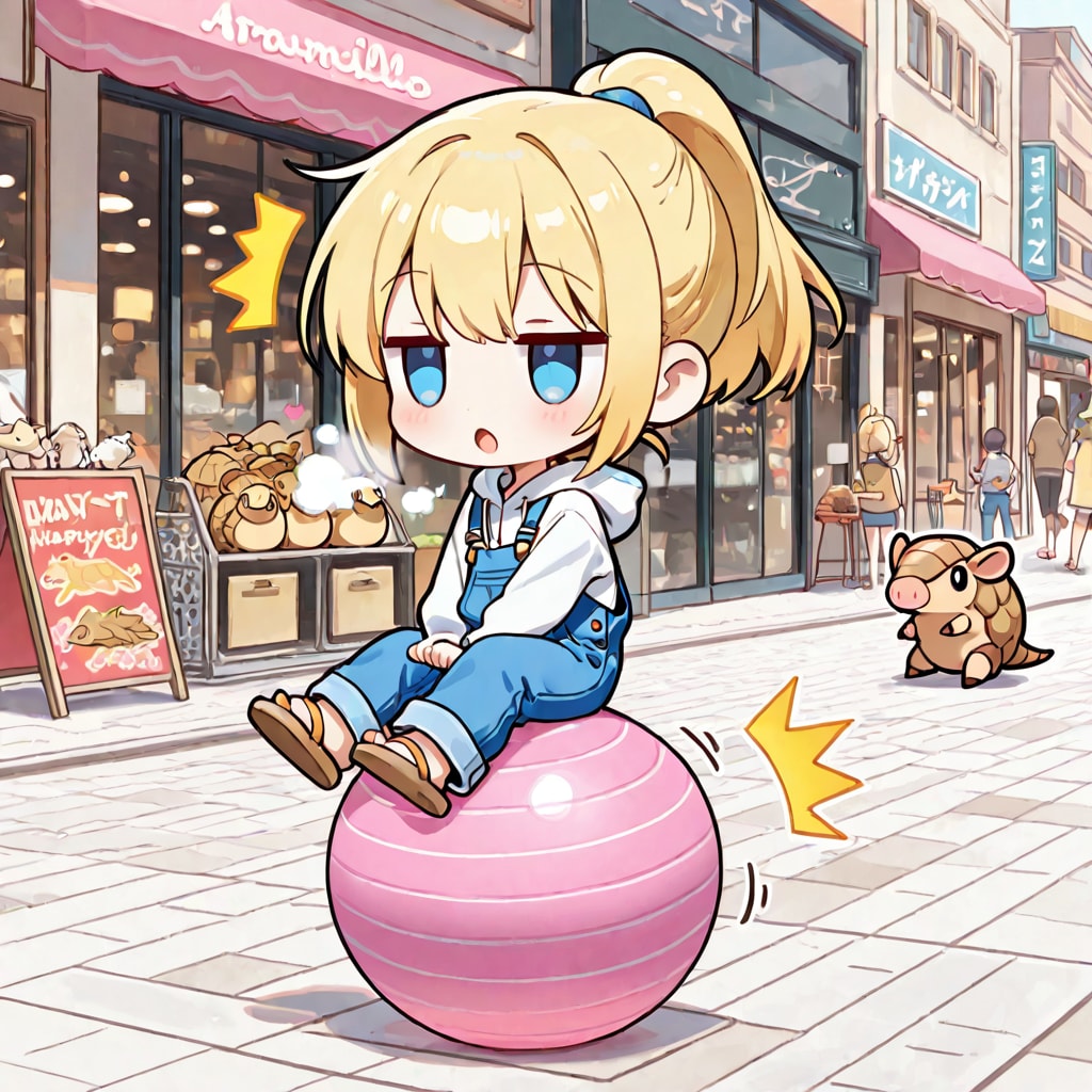 アルマジロと金髪ちゃん