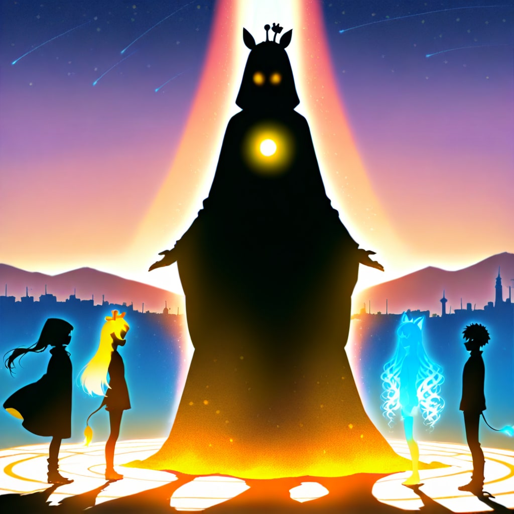 星降る夜のキリン着ぐるみちび子ちゃん