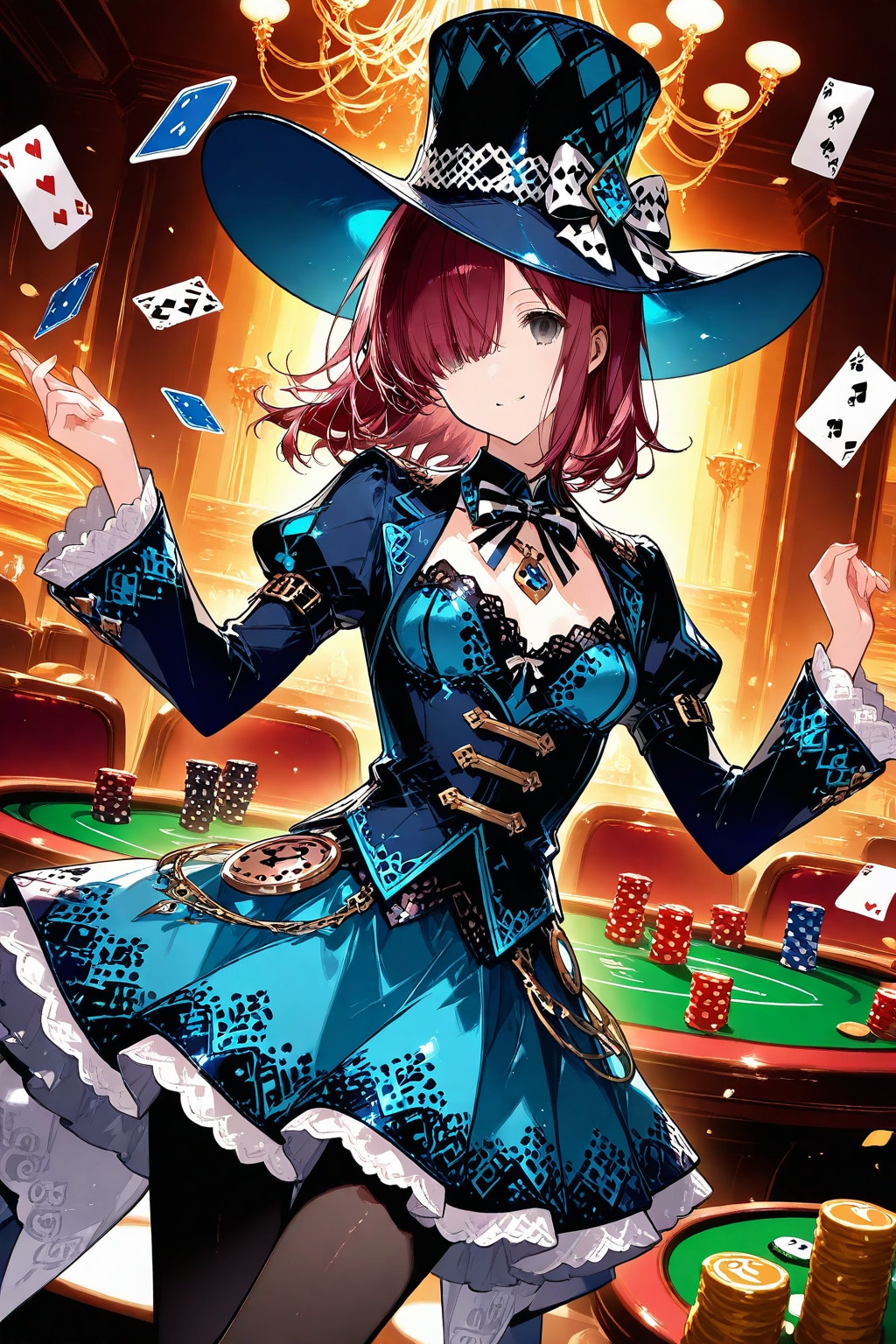 女王ノ国のアリス【ティアード・ドレス】 | の人気AIイラスト・グラビア