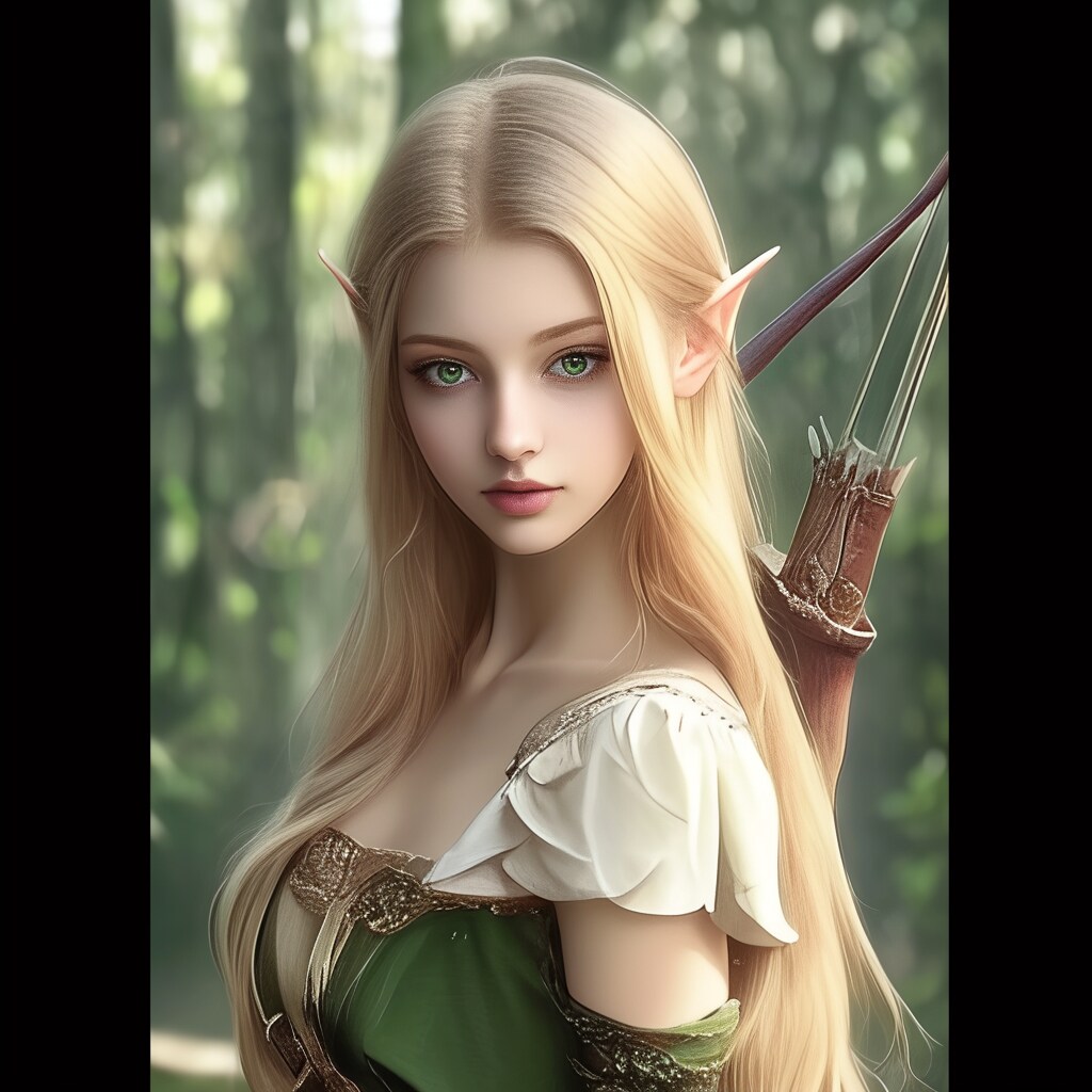 森林の中のエルフプリンセス | の人気AIイラスト・グラビア