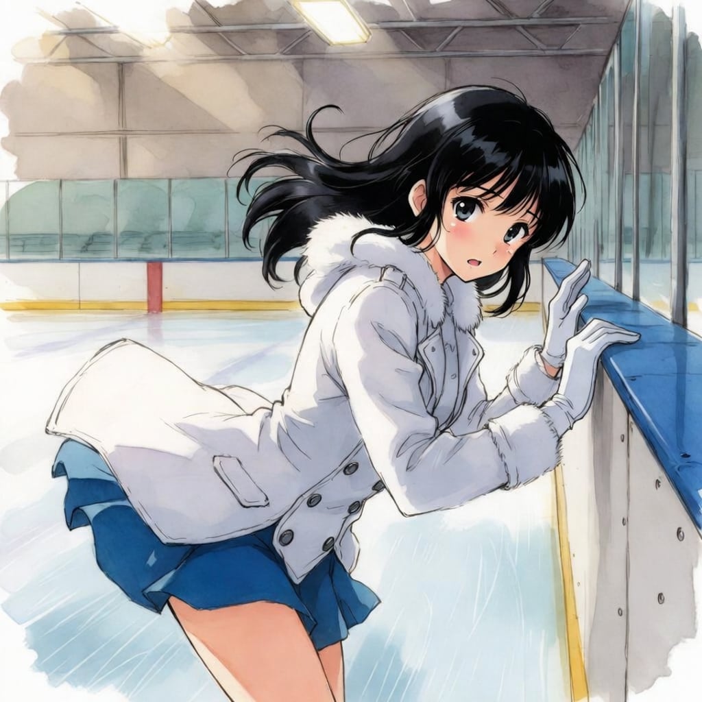 スケート初心者女子